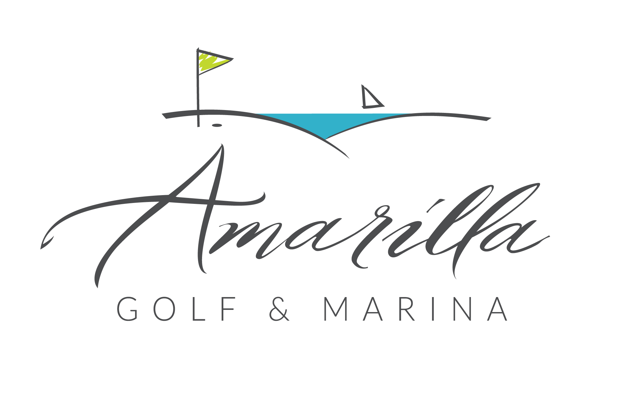 logo amarilla golf y marina